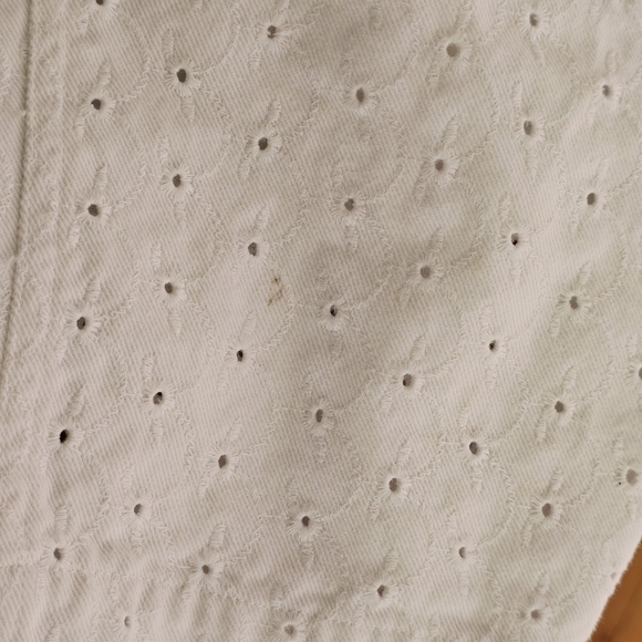 Lauren Jeans Co. Ralph Lauren White Eyelet Women Jeans - Picture 13 of 13